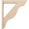 Ekena Millwork 5 1/2-in W x 32-in D x 36-in H Funston Slat Rough Cedar Woodgrain TimberThane Outlooker, Primed Tan OUTUR055X32X36FST24RCPR - alternate 4